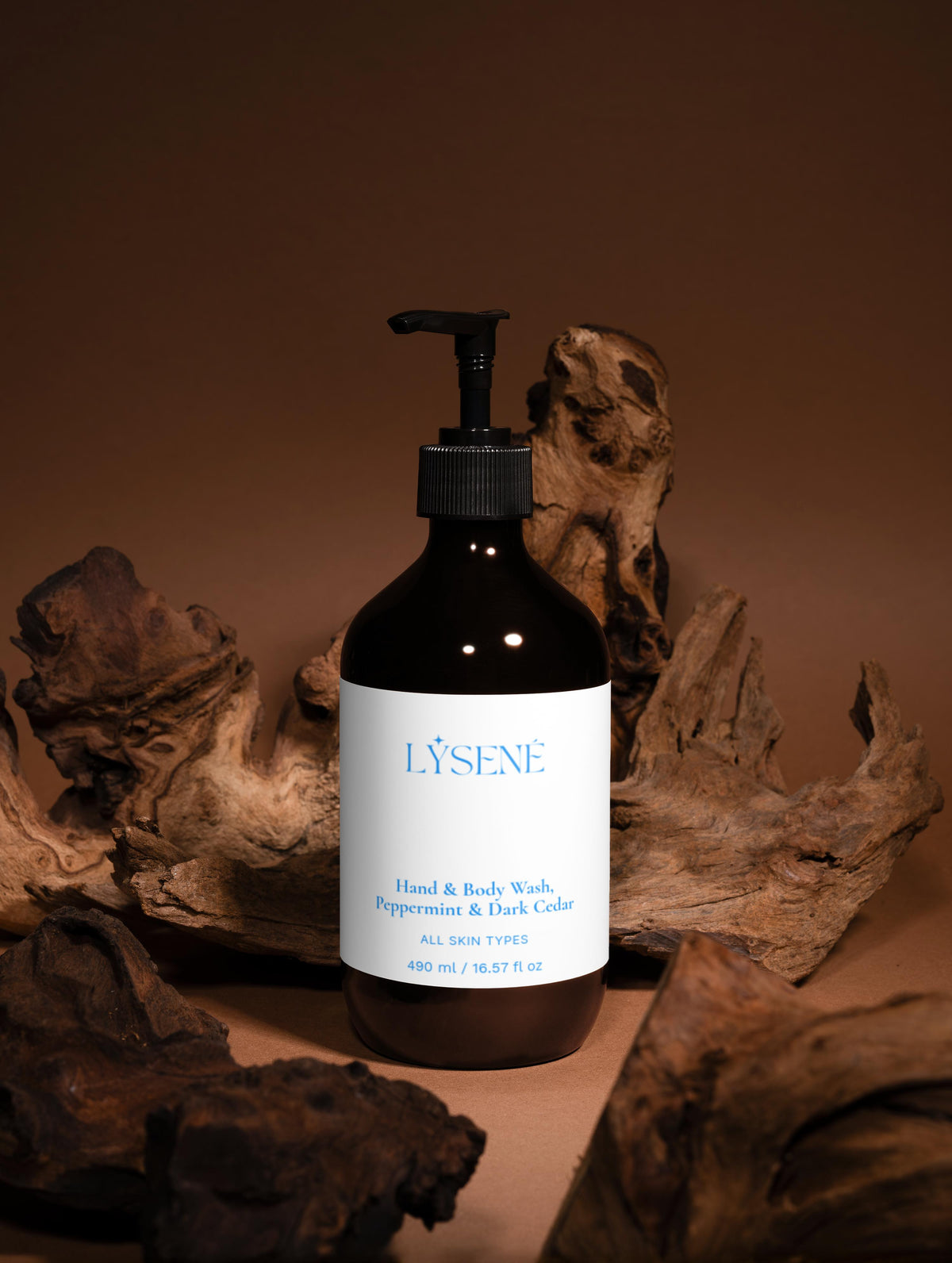 Hand & Body Wash, Peppermint & Dark Cedar